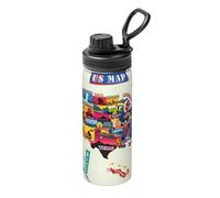 Us Map Seashore Fashion - Hervidor de agua aislado deportivo de 18 onzas, hervidor para exteriores, hervidor de acero inoxidable, hervidor de protección del medio ambiente.