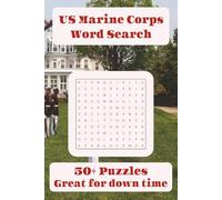 US Marine Corps Word Search Puzzle Book: Word Searches with Easy to Read Print about US Marine Corps, Combat, Military, and more I 6x9 inches, 110 ... for Vacations, Holidays, and Free Times