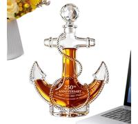 US Maritime 250th Whiskey Decanter 23oz Sand Engraved Tall Ship