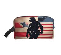 US Military Soldiers - Bolsa de almacenamiento patriótica para el Día de los Caídos, pequeña bolsa de maquillaje para bolso, bolsa de maquillaje de viaje, mini bolsa de cosméticos para hombre, Día
