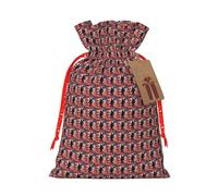 US Military Soldiers Patriotic Memorial Day Print Cordón Regalo Reutilizable Bolsas Ecológicas Bolsas para Regalos de Fiesta de Cumpleaños