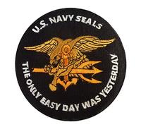 US Navy Seals The Only Easy Day Was Yesterday SOCOM DEVGRU Sew Iron on Patch
