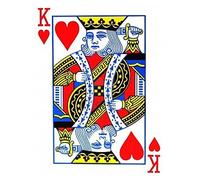 US Playing Card Company Bicycle Azul - Baraja de Forzaje (Rey de Corazones)