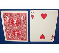US Playing Card Company Bicycle Rojo - Baraja de Forzaje (2 de Corazones)