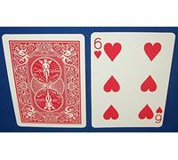 US Playing Card Company Bicycle Rojo - Baraja de Forzaje (6 de Corazones)