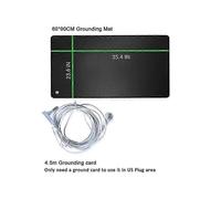 (US Plug,black)90x60cm Grounding Mat for Improving Sleep Grounding Pad Health With Earthing Cable EMF Recovery Protection Release Electrostatic
