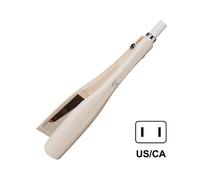 (US plug, Yellow) Mini Flat Iron Hair Straightener Fast Heating Hair Iron for Long Short Hair