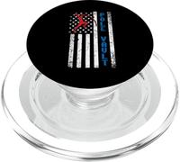 US Pole Vaulter American Pole Vault Flag Estados Unidos PopSockets PopGrip para MagSafe