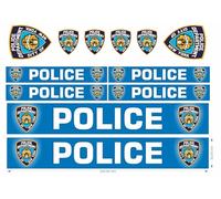 US policía, bomberos, juego de 11 accesorios para Bobbycar bicicleta, barco, coche, Playmobil RC (Police)
