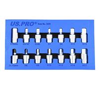 US PRO 14 piezas de 3/8 "Dr Drenaje tapón de sumidero juego de llaves de cambio de aceite de la caja de cambios del eje de la reparación del motor 3225