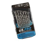 US PRO 25pc HSS Juego de brocas métricas 1 mm - 13 mm de alta calidad de metal con funda 2642