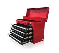 US PRO - Caja de herramientas original con 4 cajones, portátil, color rojo brillante y negro