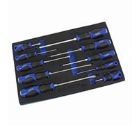 US PRO INDUSTRIAL Juego de 10 destornilladores ranurados y Phillips 4544