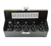 US PRO INDUSTRIAL Juego de 10 llaves de vaso Torx de impacto de 1/2 pulgada T20 - T70 2087