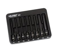 US PRO Industrial Juego de 8 llaves Torx de estrella de impacto extra largas de 3/8 pulgadas DR T25 - T60 3654