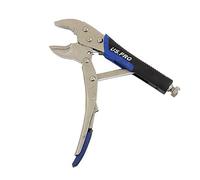 US PRO Tools 1848 - Alicates de bloqueo de mandíbula curvada de 10 pulgadas con asas de agarre suave