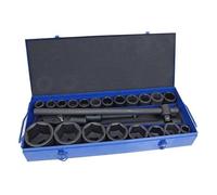 US PRO Tools 3735 - Juego de llaves de vaso de 26 piezas con trinquete de 3/10.2 cm y 2.5 cm Dr 21-65 mm