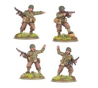 US Rangers Platoon Commanders - Miniaturas a escala de 28 mm para Bolt Action Miniaturas altamente detalladas de la Segunda Guerra Mundial para juegos de guerra de mesa