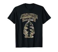 US Special Forces - Parche de boina verde SF y pestaña Multicam Camo Camiseta