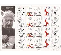 US Stamp - 1998 escultor Alexander Calder - 20 hojas de sellos #3198-202