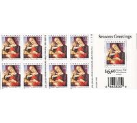 US Stamp 1999 33c Christmas Madonna & Child 20 Folleto de sellos Scott #3355a