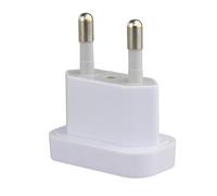 US to EU Plug Adapter, Compact International Charger Converter, Two-Prong Electric Adapter, Lightweight Travel Design, for Europe France Germany Cruise Airports South Korea Trips