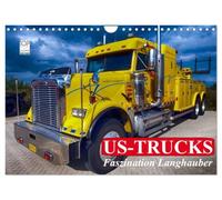 US-Trucks. Faszination Langhauber (Wandkalender 2027 DIN A4 quer), CALVENDO Monatskalender: Die faszinierenden LKW-Giganten der US-Highways