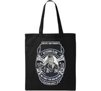 US Veteran We Fight for Our Nation - Bolsa de algodón ecológico natural, color negro, Black, Talla única