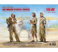 US Wasp (1943-1945) (3 Figures) (100% New Moldes) 1 :3 2 Plástico Modelo Kit Icm