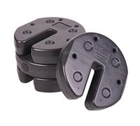 US Weight 30 LB Interlocking Canopy Weight Set (4-7.5 LB Plates) Peso del toldo:, Adulto, Unisex, 13,6 kg Negro, 13,61 kg