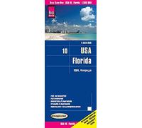 USA 10, Florida (1:500.000): Alle Nationalparks, viele Stateparks. Empfehlenswerte Orte. Klassifiziertes Straßennetz. Gradnetz und ausführlicher Ortsindex. GPS-tauglich