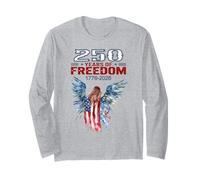 USA 250 Aniversario celebra ángel patriótico y Bandera Manga Larga