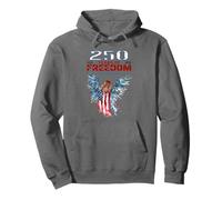 USA 250 Aniversario celebra ángel patriótico y Bandera Sudadera con Capucha