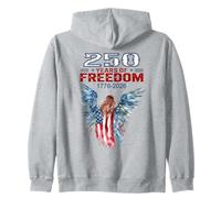 USA 250 Aniversario celebra ángel patriótico y Bandera Sudadera con Capucha