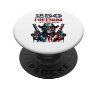 USA 250 Aniversario Celebra el Hombre Cráneo Patri PopSockets PopGrip Adhesivo