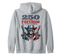 USA 250 Aniversario Celebra el Hombre Cráneo Patri Sudadera con Capucha