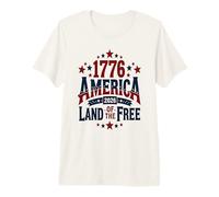 USA 250 Aniversario Celebra La Tierra De Los Libres 1776 Camiseta Premium