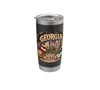USA 250 Aniversario Orgullo de Georgia Vaso térmico de acero inoxidable de doble pared