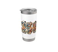 USA 250 Aniversario Padres Fundadores 1776 Vaso térmico de acero inoxidable de doble pared