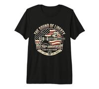 USA 250 Aniversario Sound Liberty Guitar Rock Music Band Camiseta Premium