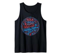 USA 250 Padres Fundadores Historia Americana Patriota Camiseta sin Mangas
