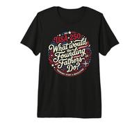 USA 250 Padres Fundadores Revolución Patriota Camiseta Premium