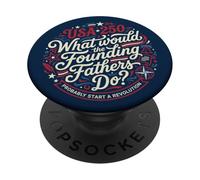 USA 250 Padres Fundadores Revolución Patriota PopSockets PopGrip Adhesivo
