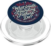 USA 250 Padres Fundadores Revolución Patriota PopSockets PopGrip para MagSafe
