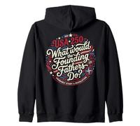 USA 250 Padres Fundadores Revolución Patriota Sudadera con Capucha