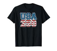 USA 250th 1776-2026 Patriotic American Freedom 4 de Julio Camiseta