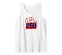 USA 250th 1776-2026 Patriotic American Freedom 4 de Julio Camiseta sin Mangas