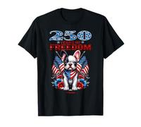 USA 250th Anniversary Celebra Cool Patriotic Boxer Puppy Camiseta