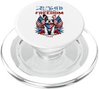USA 250th Anniversary Celebra Cool Patriotic Boxer Puppy PopSockets PopGrip para MagSafe