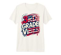 USA 3er Grade Vibes First Day US Flag Teacher Besties DIY Camiseta Premium